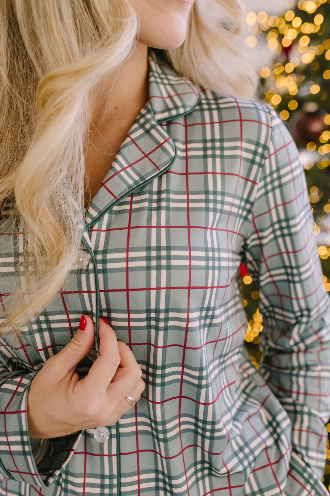 FOREST PLAID | WOMEN'S BUTTON UP LONG SLEEVE SET