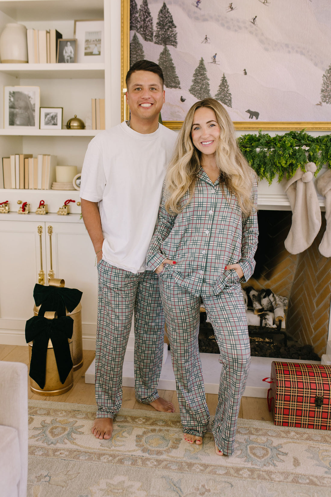FOREST PLAID | WOMEN'S BUTTON UP LONG SLEEVE SET