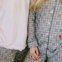FOREST PLAID | WOMEN'S BUTTON UP LONG SLEEVE SET
