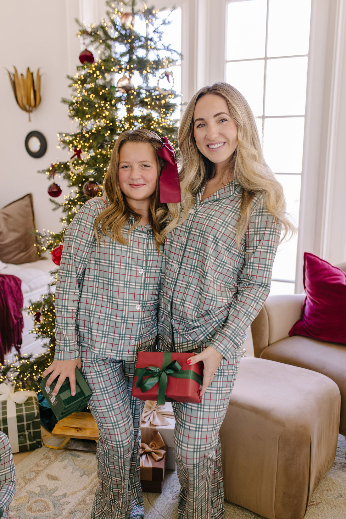 FOREST PLAID | GIRLS' BUTTON UP LONG SLEEVE SET