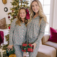 FOREST PLAID | GIRLS' BUTTON UP LONG SLEEVE SET
