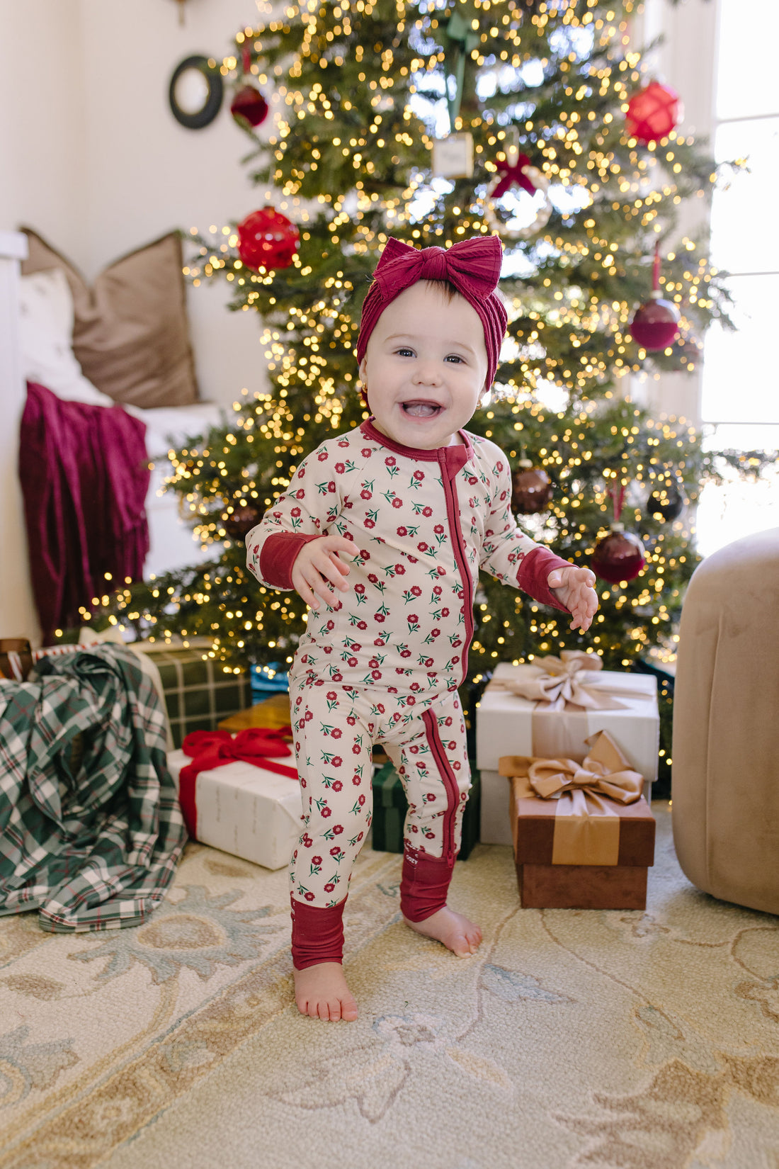 HOLIDAY FLORAL | ZIPPER ONE PIECE