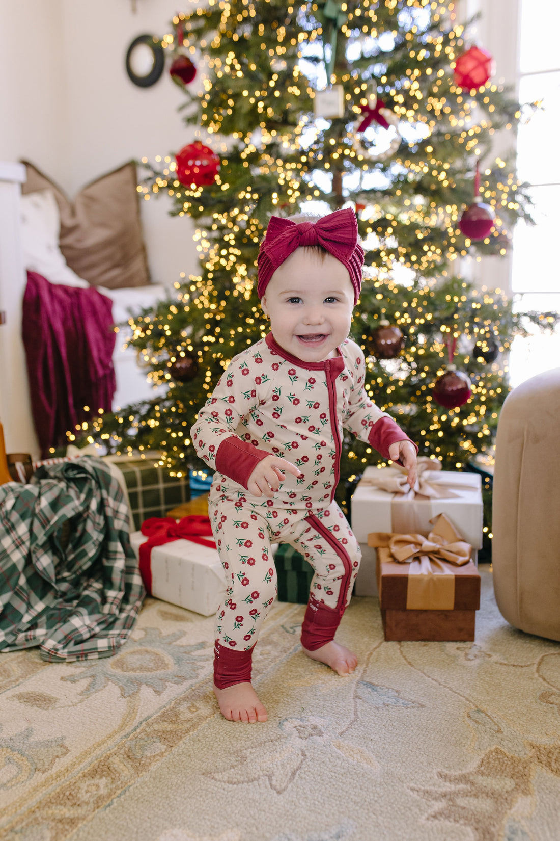 HOLIDAY FLORAL | ZIPPER ONE PIECE