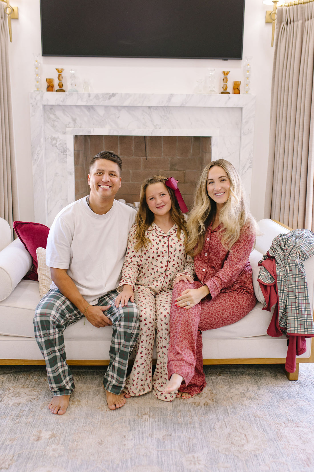 HOLIDAY FLORAL | GIRLS' BUTTON UP LONG SLEEVE SET