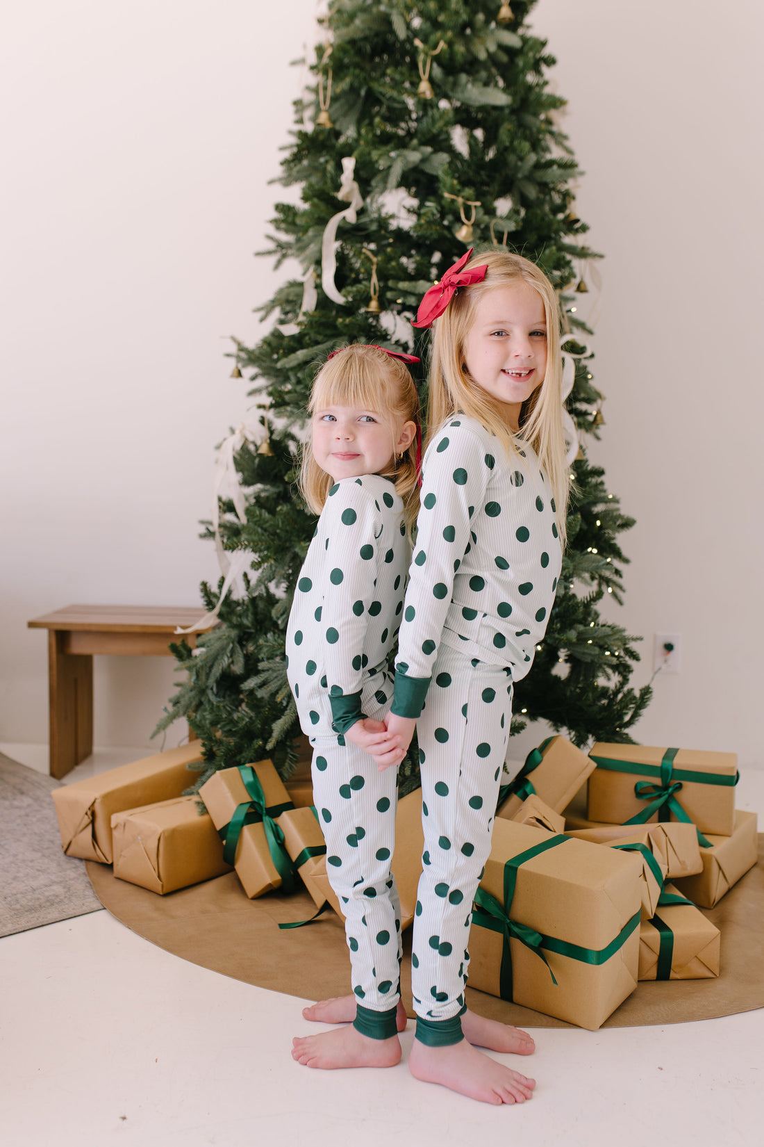 GREEN POLKADOT + STRIPE | LONG SLEEVE