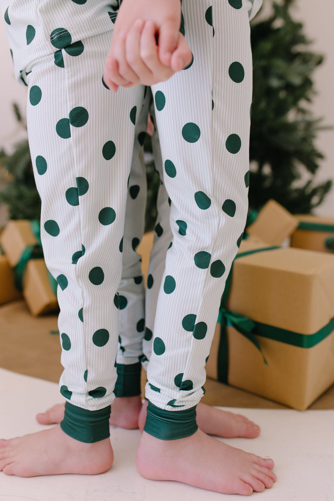 GREEN POLKADOT + STRIPE | LONG SLEEVE