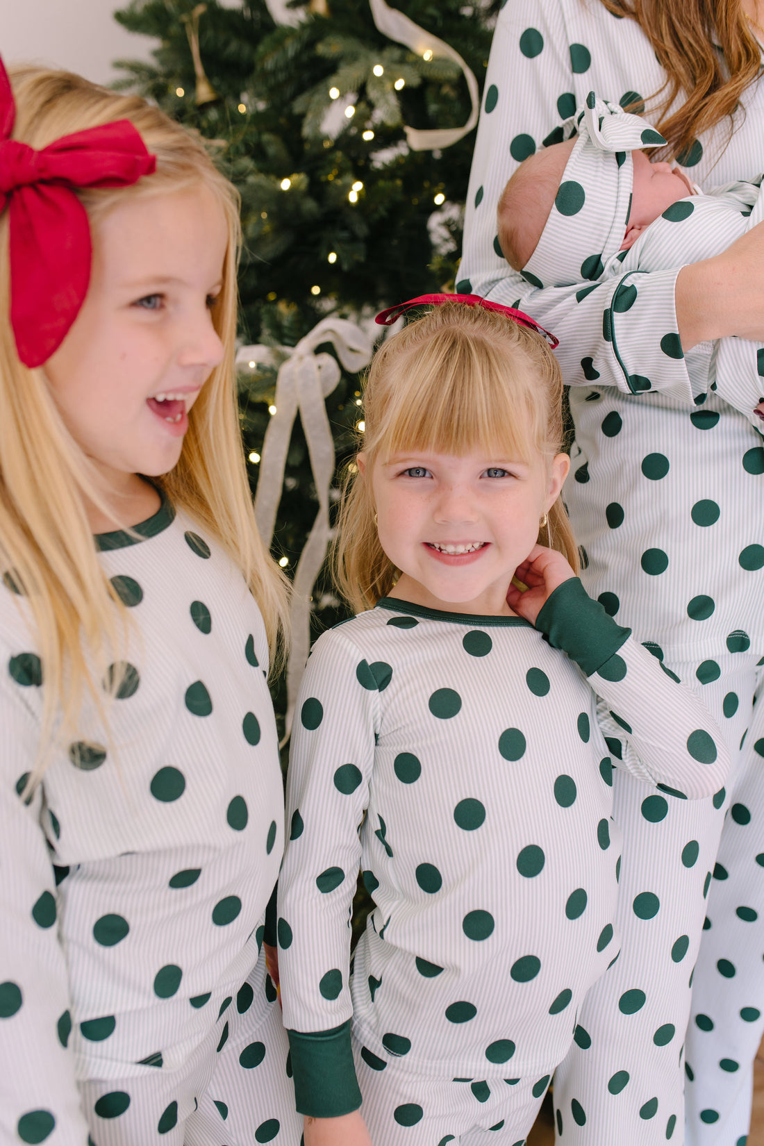 GREEN POLKADOT + STRIPE | LONG SLEEVE