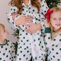 GREEN POLKADOT + STRIPE | LONG SLEEVE