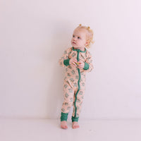PALE PEACH DAISY | ZIPPER ONE PIECE