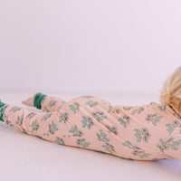 PALE PEACH DAISY | ZIPPER ONE PIECE