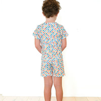 RAINBOW MINI CHECKER | SHORT SET