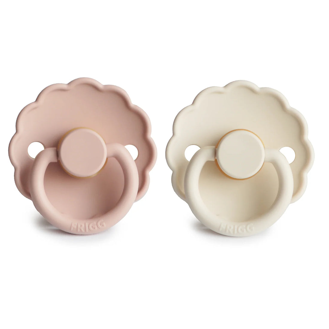 FRIGG DAISY NATURAL RUBBER PACIFIER | BLUSH/CREAM | 2 PACK