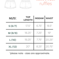 MINI CHECKERED STARS | RUFFLE SHORT SET