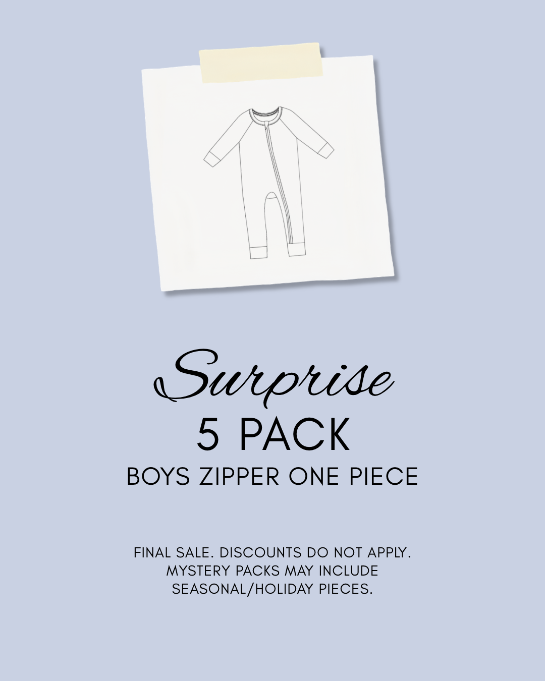 SURPRISE BUNDLE - BOYS ZIPPER 5 PACK