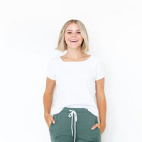 HEATHERED OLIVE | WOMENS JOGGERS