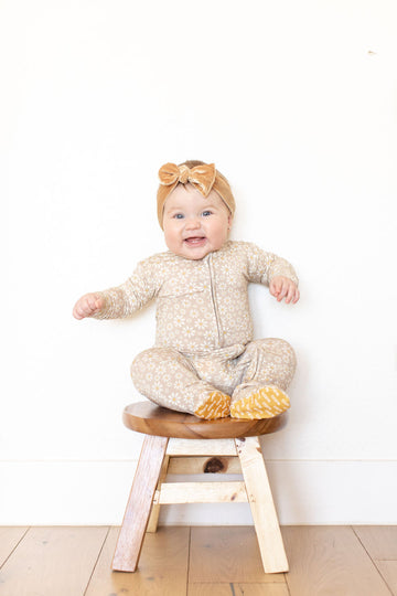MUSTARD DAISY | FOOTIE ONE PIECE