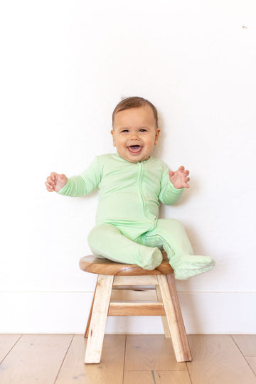 LIME SOLID | ZIPPER ONE PIECE