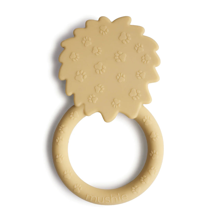 LION TEETHER | SOFT YELLOW