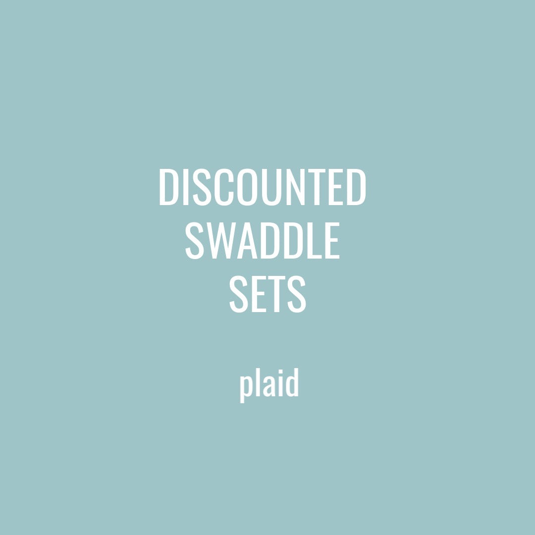DISCOUNTED SWADDLE SETS - PLAID