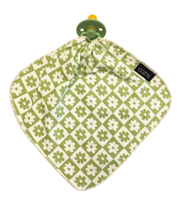 GREEN + WHITE CHECKER DAISY | LOVIE