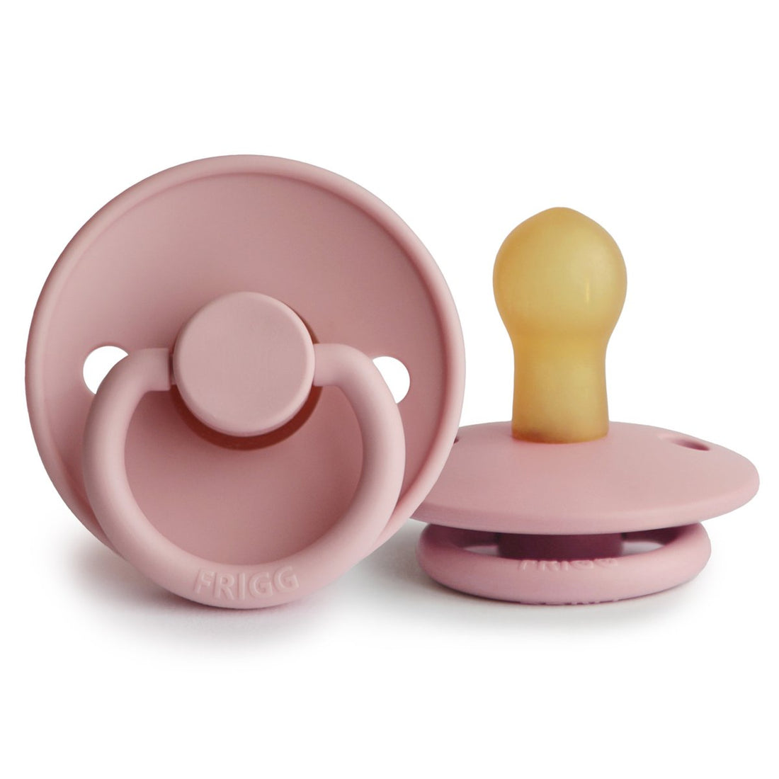 FRIGG NATURAL RUBBER PACIFIER | BABY PINK