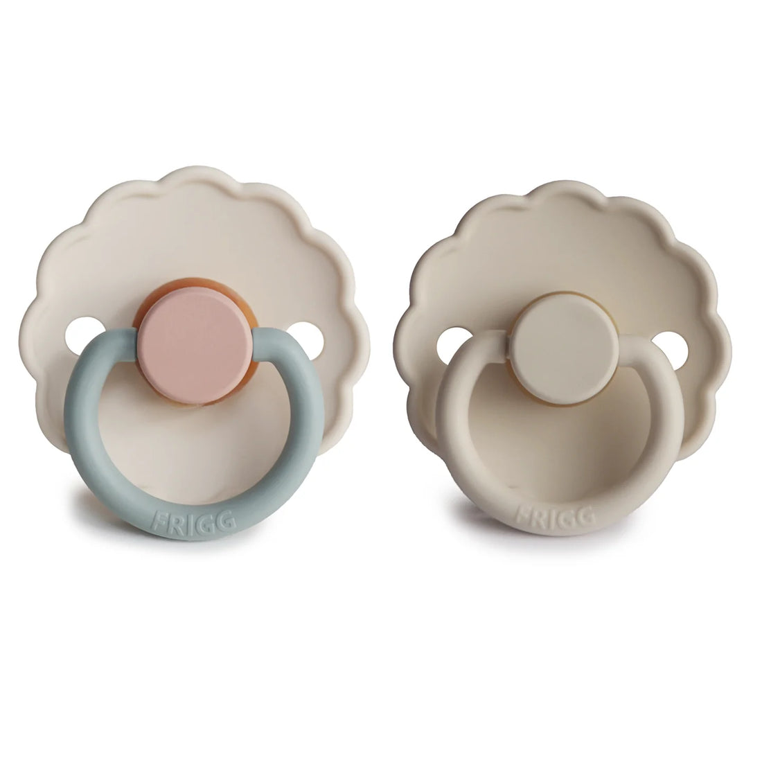 FRIGG DAISY NATURAL RUBBER PACIFIER | COTTON CANDY/SANDSTONE | 2 PACK